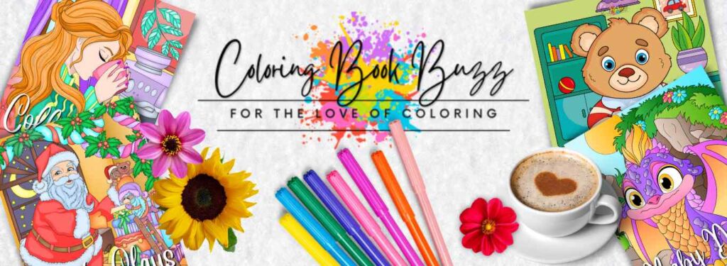 coloring book buzz website header christmas